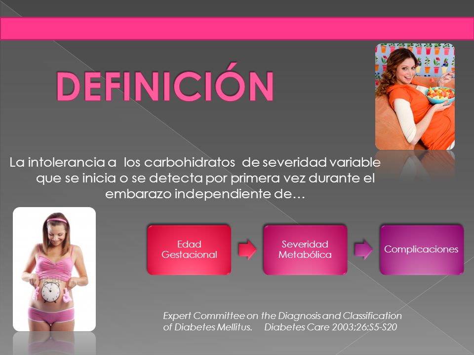definición de diabetes en el embarazo